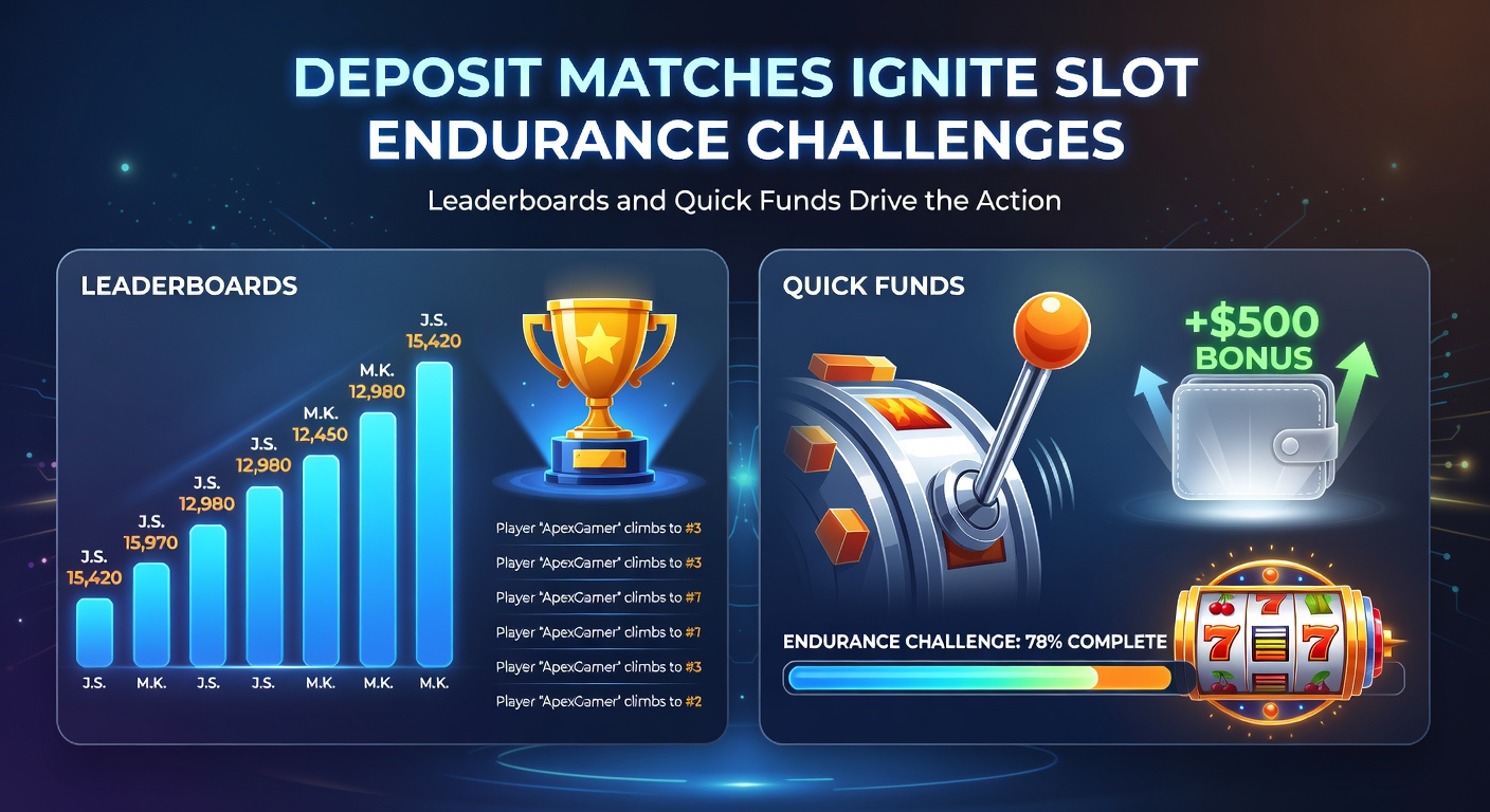 Leaderboard-Screenshot mit Top-Spielern in einer Slot-Challenge, umgeben von Icons für schnelle Auszahlungen und Match-Boni