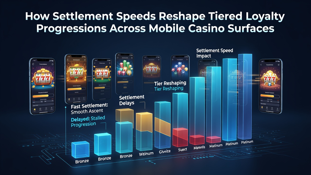 Mobile Casino Oberfläche mit Loyalty Progressionsanzeige und schnellen Transaktionsbestätigungen
