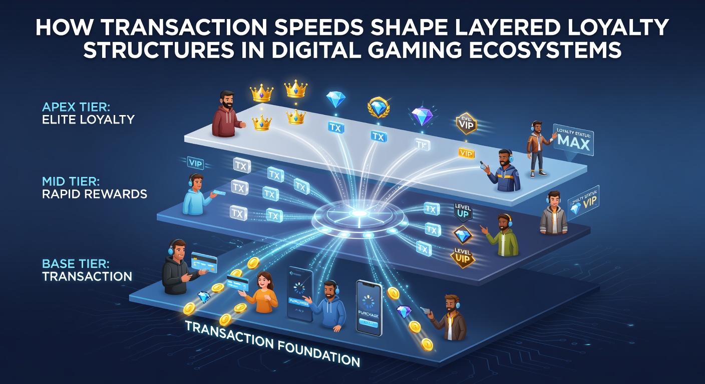 Darstellung von Transaktionsflüssen und Loyalitätsschichten in digitalen Gaming-Plattformen