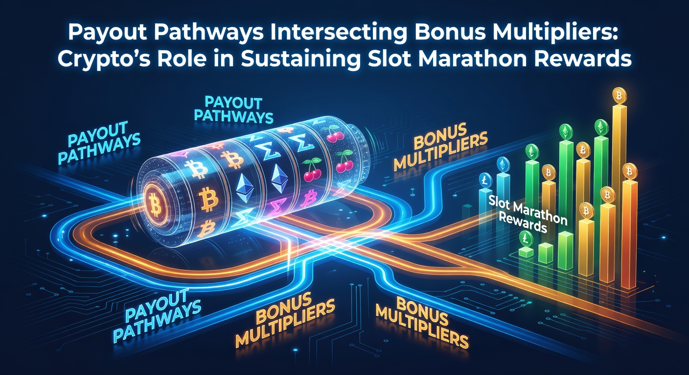 Detaillierte Darstellung von Blockchain-Ketten, die Bonus-Multiplikatoren mit Slot-Symbolen und Auszahlungs-Icons verweben