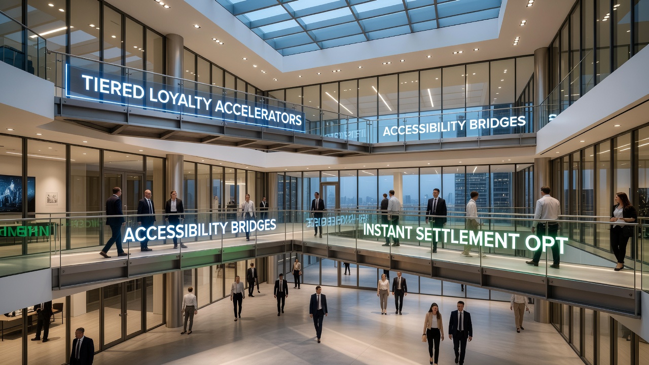 Darstellung von Instant Settlements und Loyalty-Acceleratoren auf tragbaren Gaming-Geräten