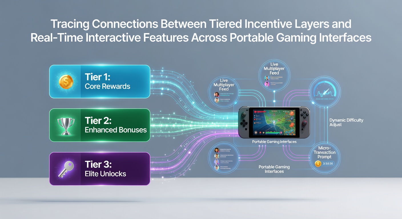 Mobile Gaming Interface mit gestaffelten Belohnungen und Echtzeit-Features