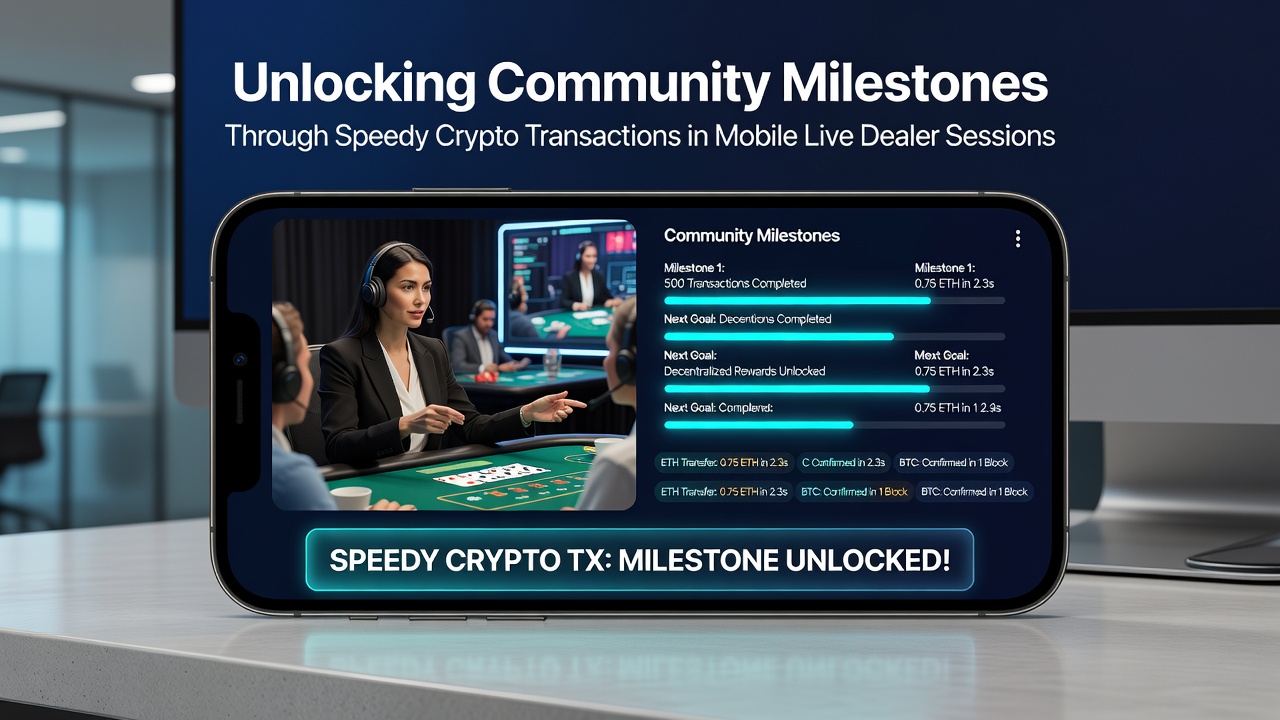 Gruppenfortschritt in mobiler Casino-App mit Live-Dealer und Krypto-Zahlungen